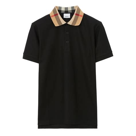 burberry teen black logo polo dress|men's black burberry shirt.